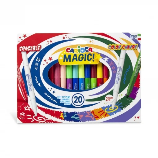 Rotuladores con tinta superlavable, punta gruesa, cuerpo octogonal y sin gluten.