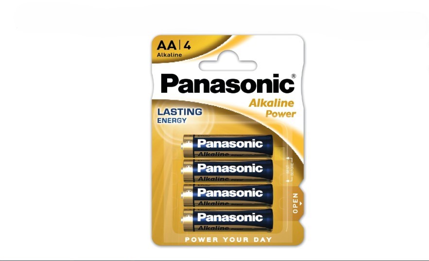 PANASONIC PILAS ALCALINAS LR06 AA 1,5V - PACK 4 PILAS