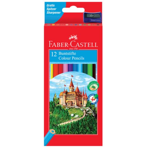 Lapices de colores faber castell hexagonal madera reforestada caja de 12 unidades colores surtidos