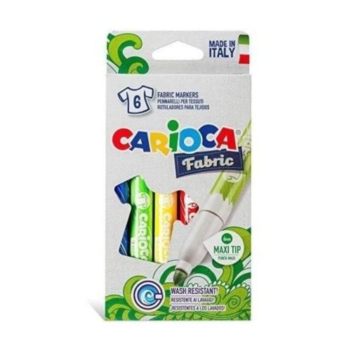 Rotulador carioca cromatex tela 6 colores surtidos