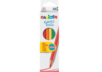 Set de 6 lápices de colores Carioca Colored Pencils