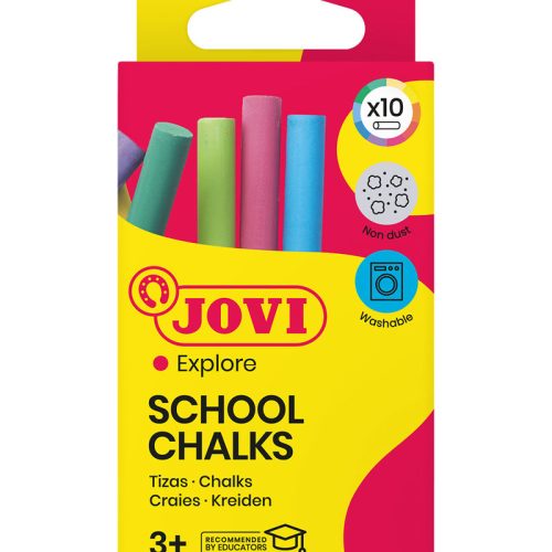 10 tizas antipolvo colores surtidos