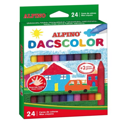 Estuche 24 ceras de colores Dacscolor