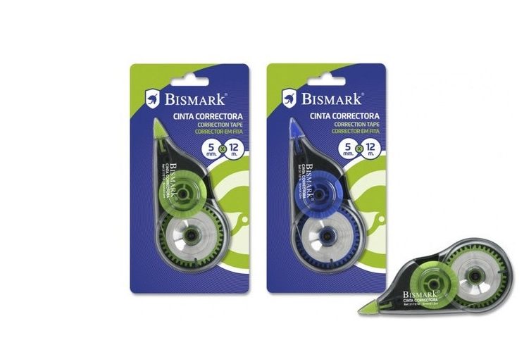 BISMARK CINTA CORRECTORA 5MM. X 12MTS 1 UNIDAD
