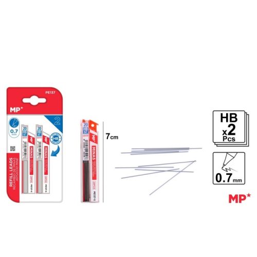 Estuches de minas 0.7mm mp