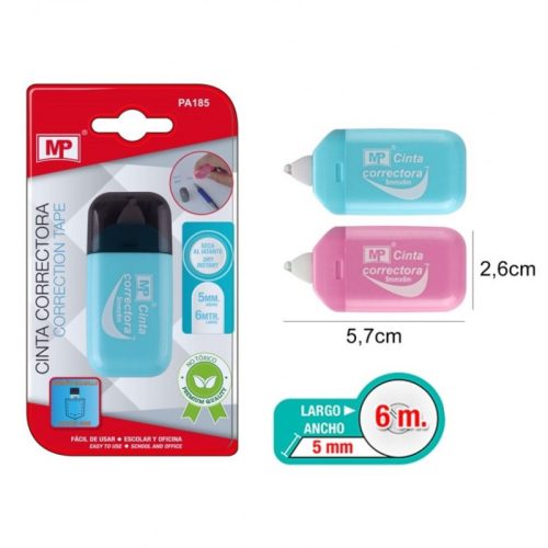 Cinta Correctora Mini, Colores Pastel