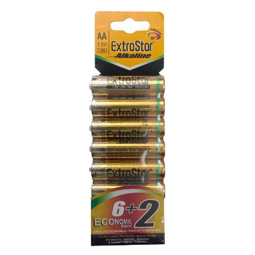 PILAS-EXTRASTAR-ALCA-LR6-1.5V-BLIS-8-PZ-CJ96