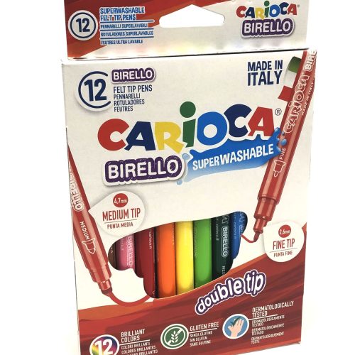 Carioca Rotulador punta media y fina 12 colores