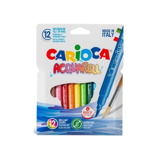 ROTULADOR CARIOCA ACUARELABLE 12 COLORES
