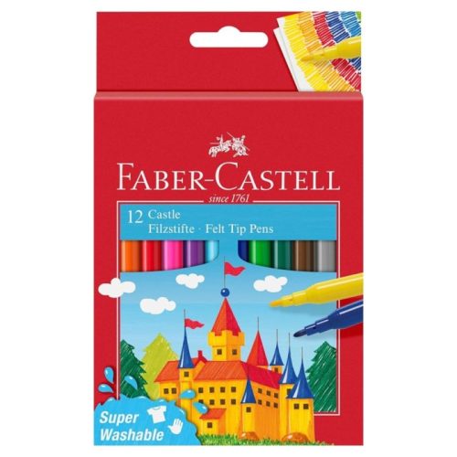ROTULADOR FABER-CASTELL PUNTA FINA SET 12 COLORES