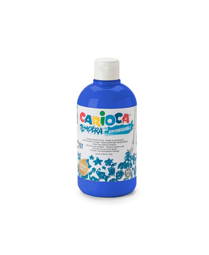 carioca tempera color azul scuro 500ml