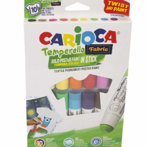 Tempera Solida Lavable Temperello Fabric CARIOCA X 10 piezas