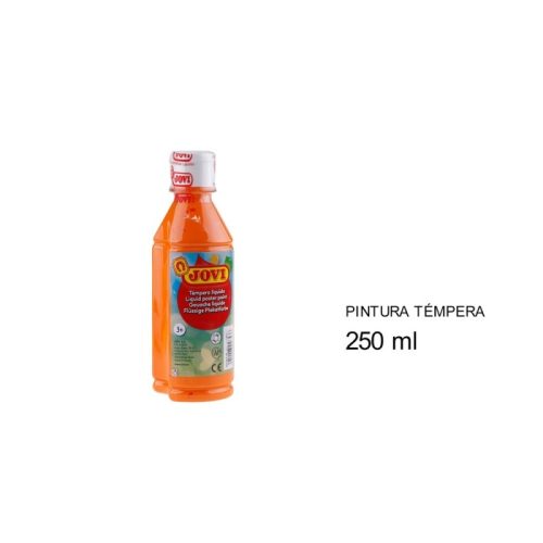 Tempera liquida 250 cc naranja jovi