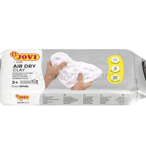 pasta modelar endurecible al aire 250 g Blanca. Marca JOVI. Ref: 83.
