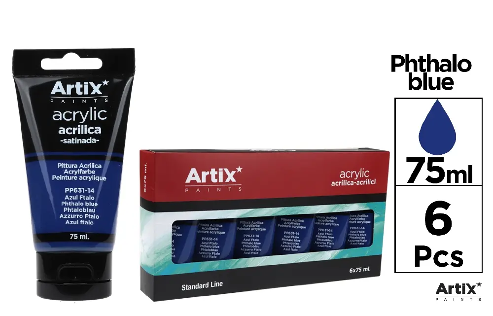 PINTURA ACRÍLICA AZUL FTALO 75 ml PP631-14 1UNIDADES