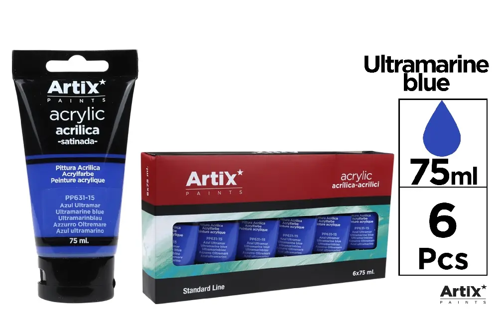 PINTURA ACRÍLICA AZUL MARINO 75 ml PP631-15 1UNIDADES
