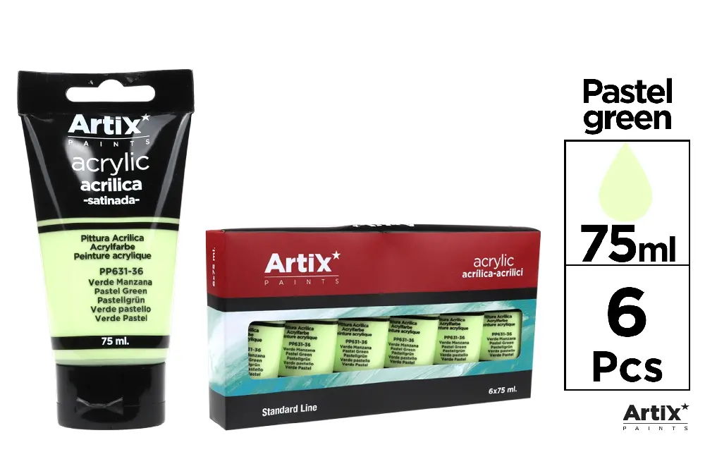 PINTURA ACRÍLICA VERDE PASTEL 75 ml PP631-36 1UNIDADES