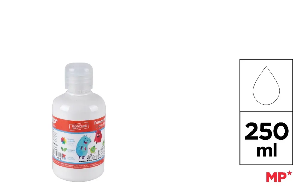 TÉMPERA 250 ml BLANCO