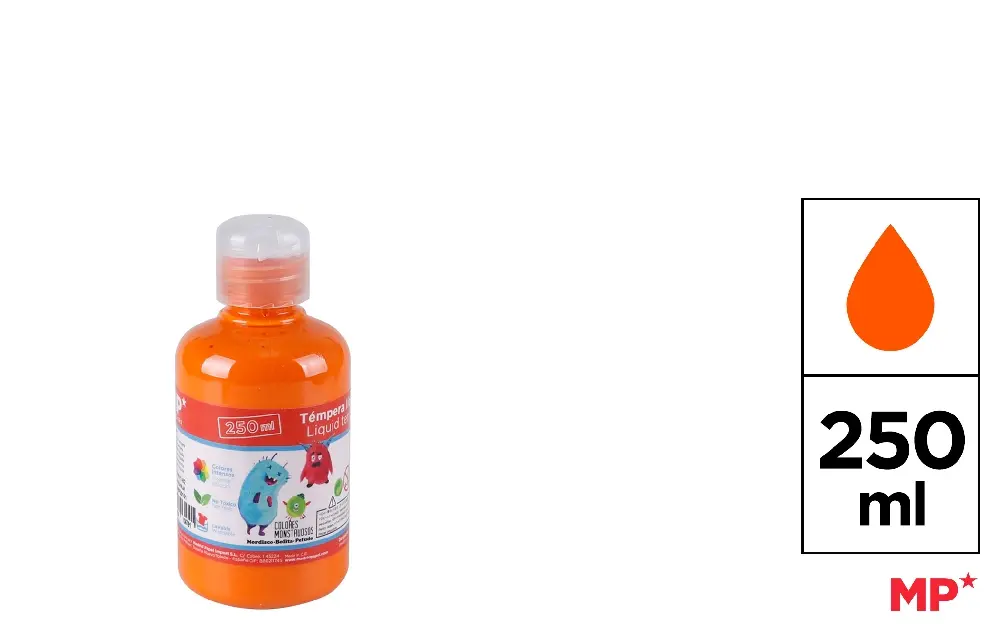 TÉMPERA 250 ml NARANJA