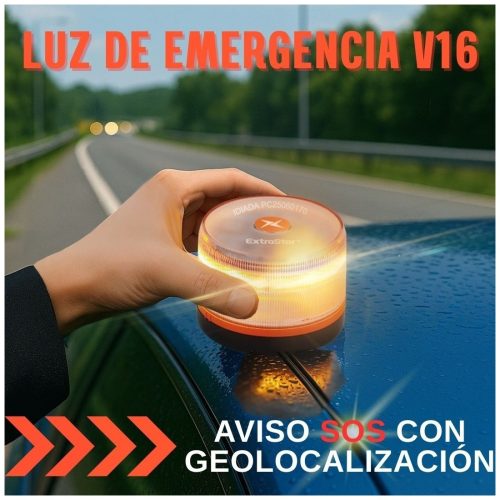 EXTRASTAR BALIZA V16 CONECTADA CERTIFICADA IDIADA PC25060170 [MOD-V16]