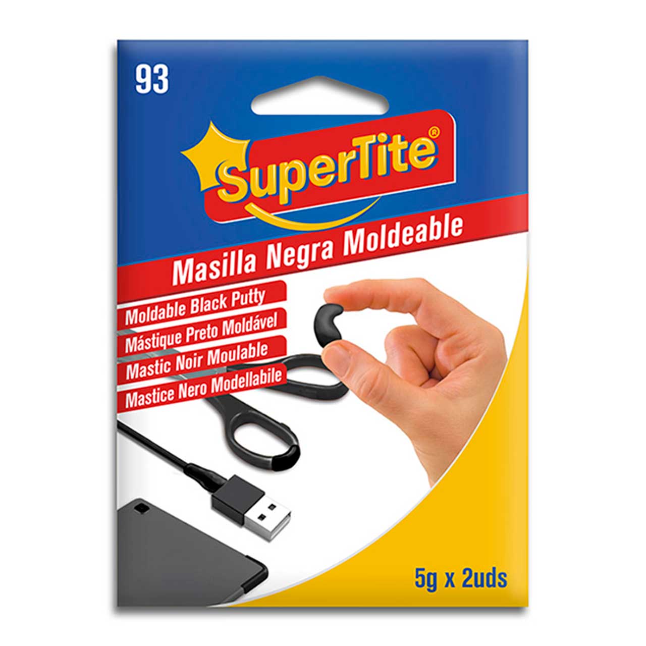 Masilla negra moldeable 5g X 2 uds Supertite