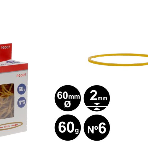 GOMAS ELÁSTICAS 60 g 60 x 2 mm