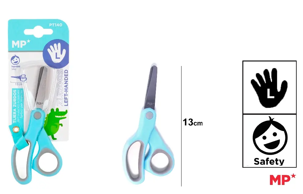 TIJERA PARA ZURDOS 13 cm