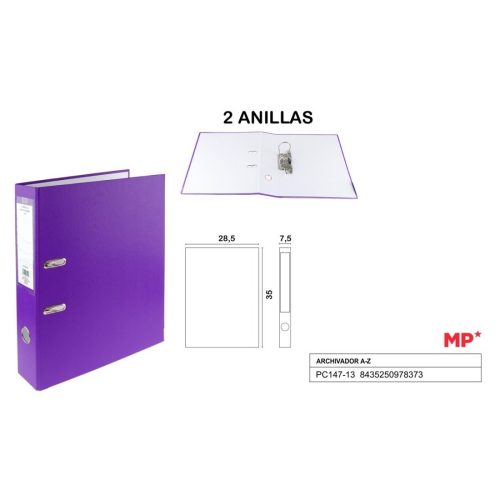 Archivador AZ Color Morado